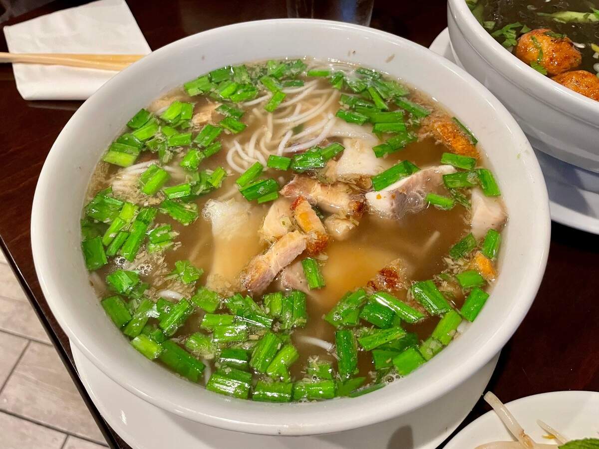 Bun nuoc leo is one of the best soups at Tây Giang, a Vietnamese restaurant in south Sacramento.