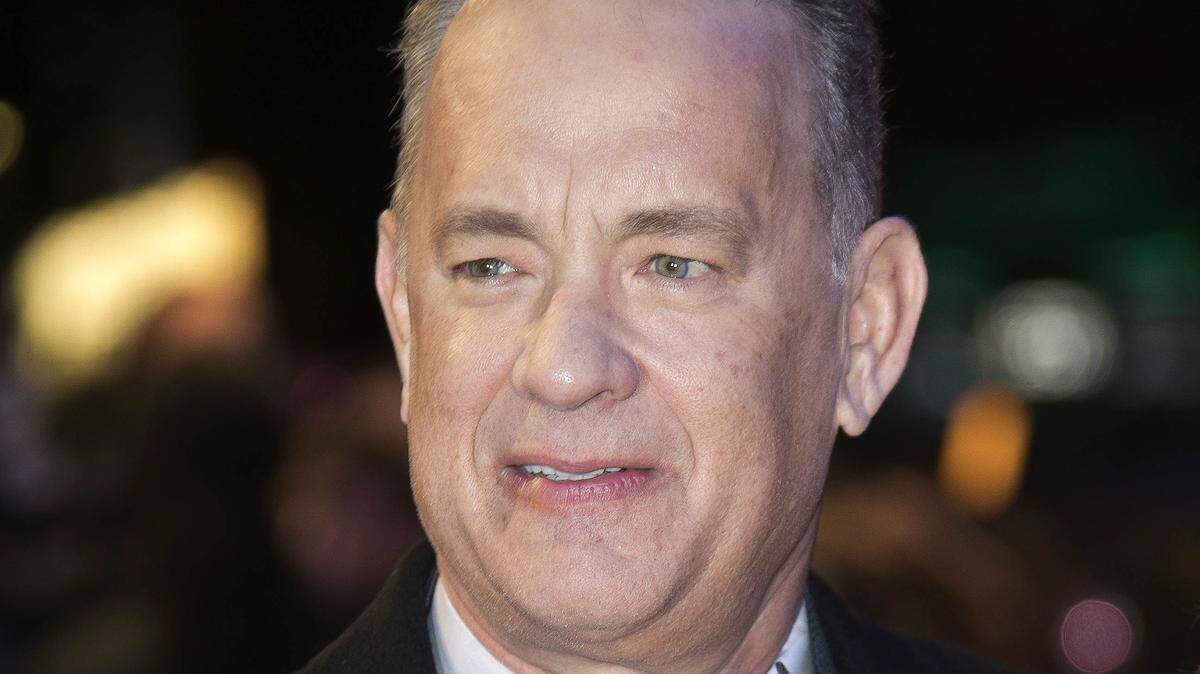 Actor Tom Hanks poses for photographers upon arrival at the premiere of the film “The Post”’ in London in 2018.