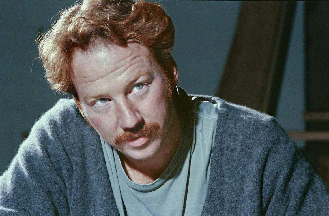 Actor Timothy Busfield speaks during a 1992 rehearsal for "Mass Appeal," the first B Street Theatre production, in Sacramento. 