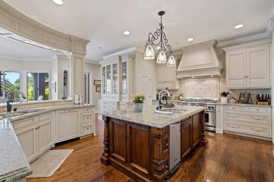 The seller refurbished the interior for $2.5 million, with $1 million in kitchen renovations.