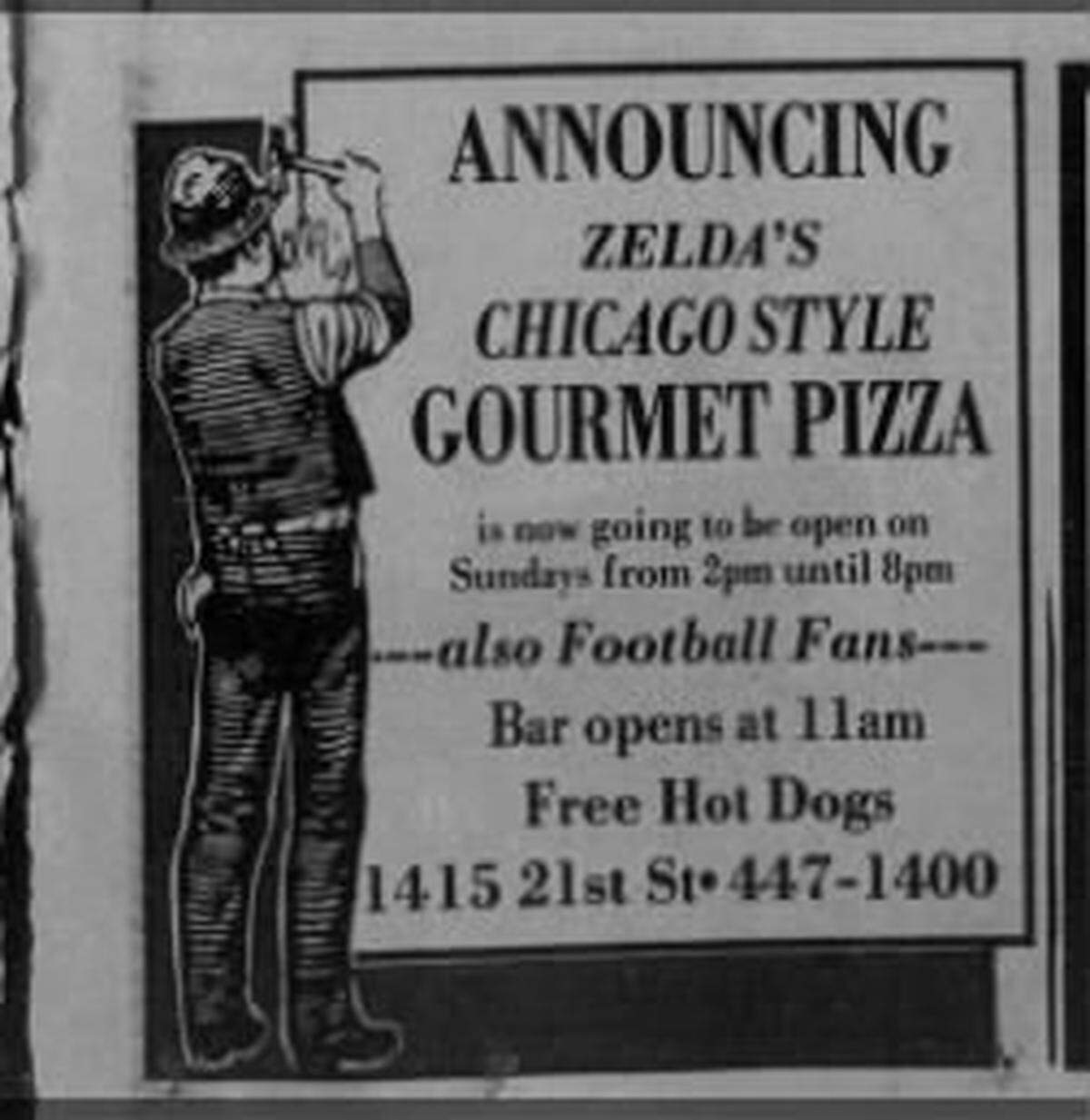 Zelda’s advertisement that ran in The Sacramento Bee on Nov. 20 1981.