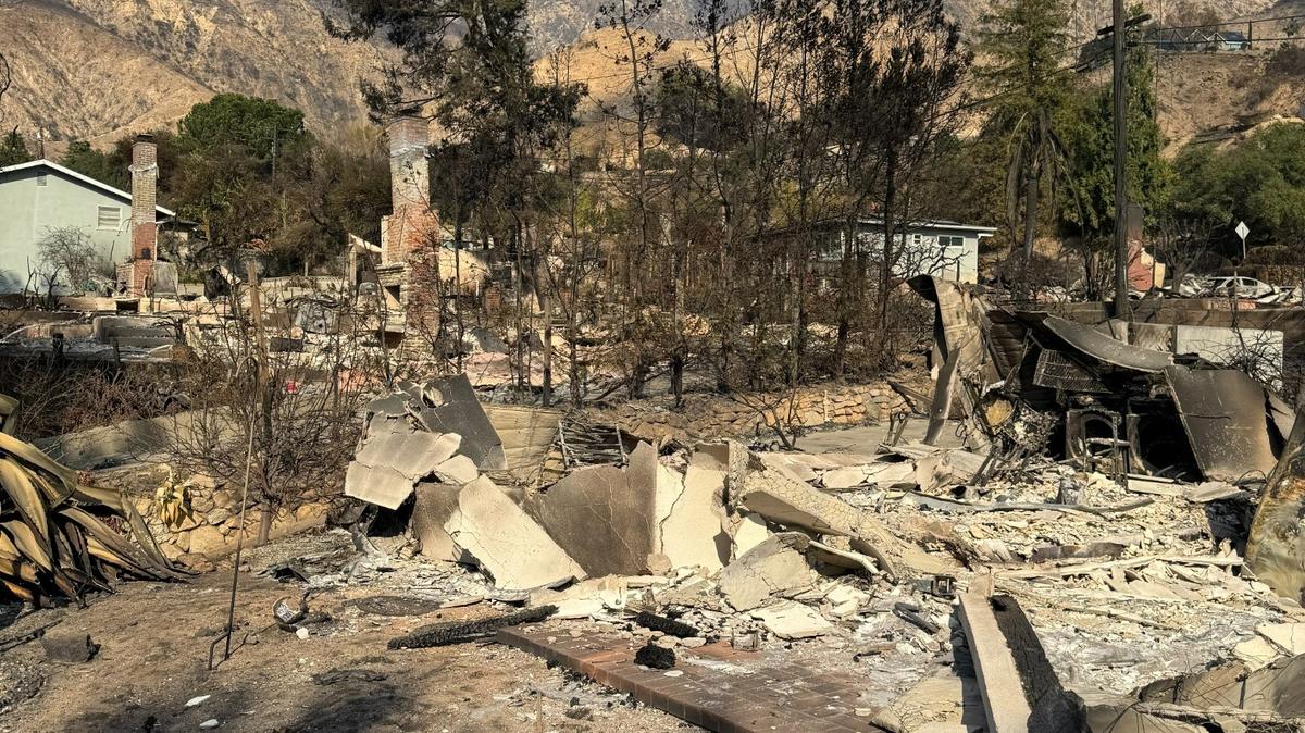 What is left of Altadena after the Eaton Fire.