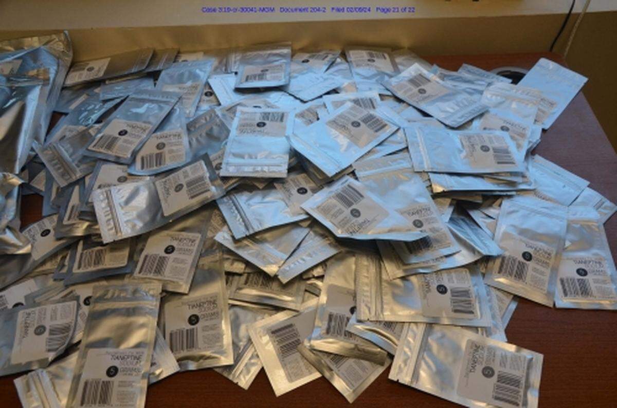 “Once received, Stabile divided and repackaged the tianeptine and resold it on his websites,” prosecutors said in the news release.