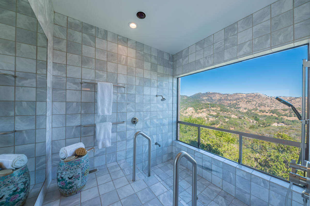 There are spectacular views from many rooms throughout the 5,300 square foot home.
