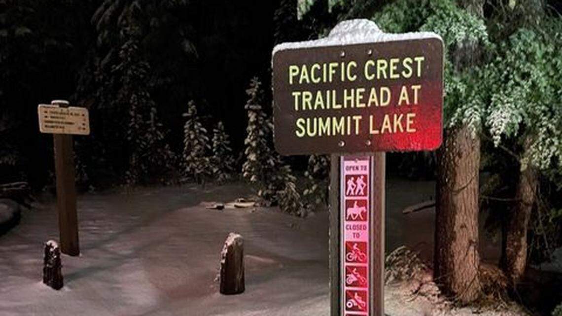 A Pacific Crest Trail hiker got stuck in rain, sleet and hail in Oregon.