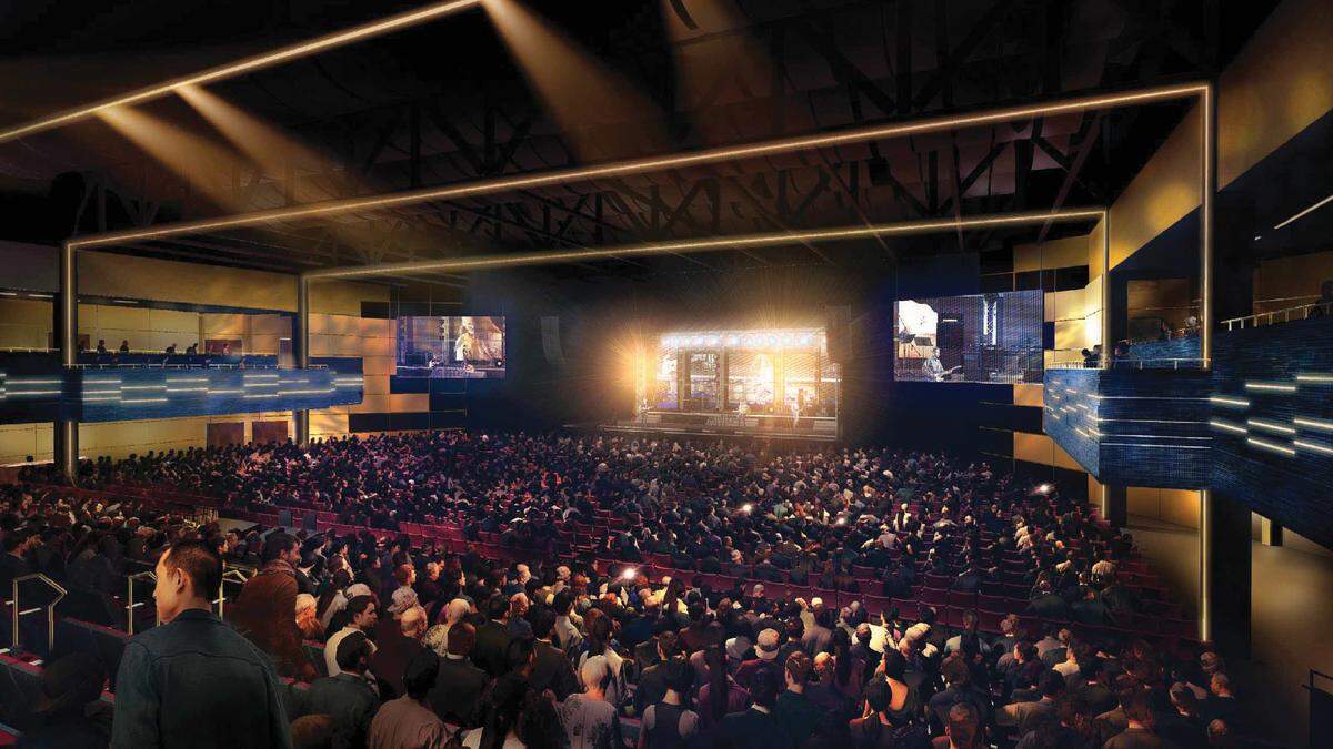 When finished, the Hard Rock Live performance space will feature 2,500 seats.