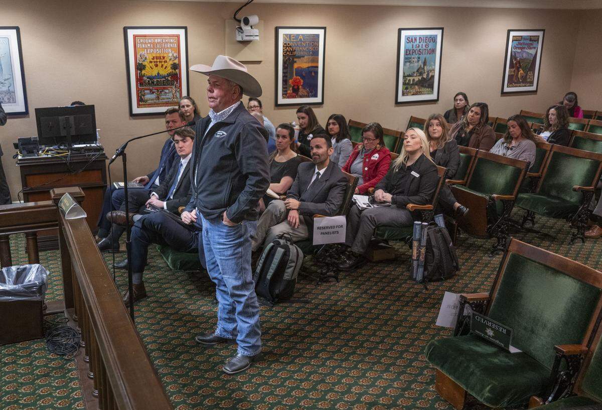 Rick Roberti, a Sierra Valley rancher, was the final speaker during the Assembly Committee meeting on Water, Parks and Wildlife on Tuesday, Jan. 27, 2026. Roberti said that he would invite some of the speakers to see for themselves the attacks by wolves in his county.