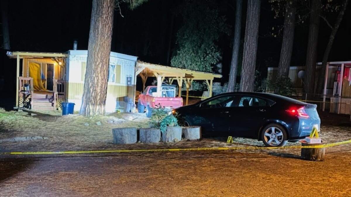 Authorities say Justin Massaro severely injured a man, striking him with a hammer as the victim was waiting for a friend in his vehicle at the Star Mobile Home Park in Pine Grove, California, on Tuesday, Jan. 20, 2021.