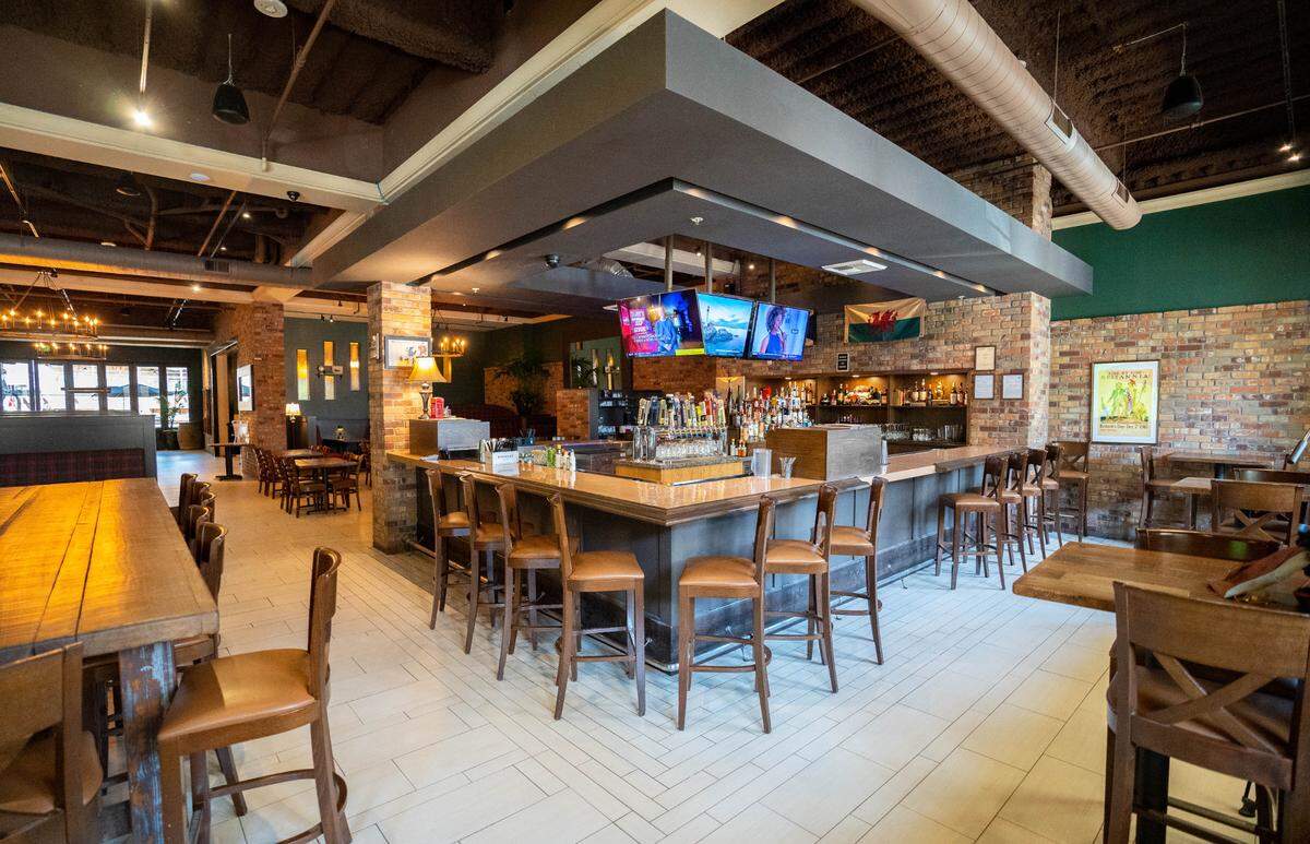Bear & Crown British Pub serves a full alcohol menu including beer, wine and specialty cocktails, Thursday, Aug. 24, 2023.