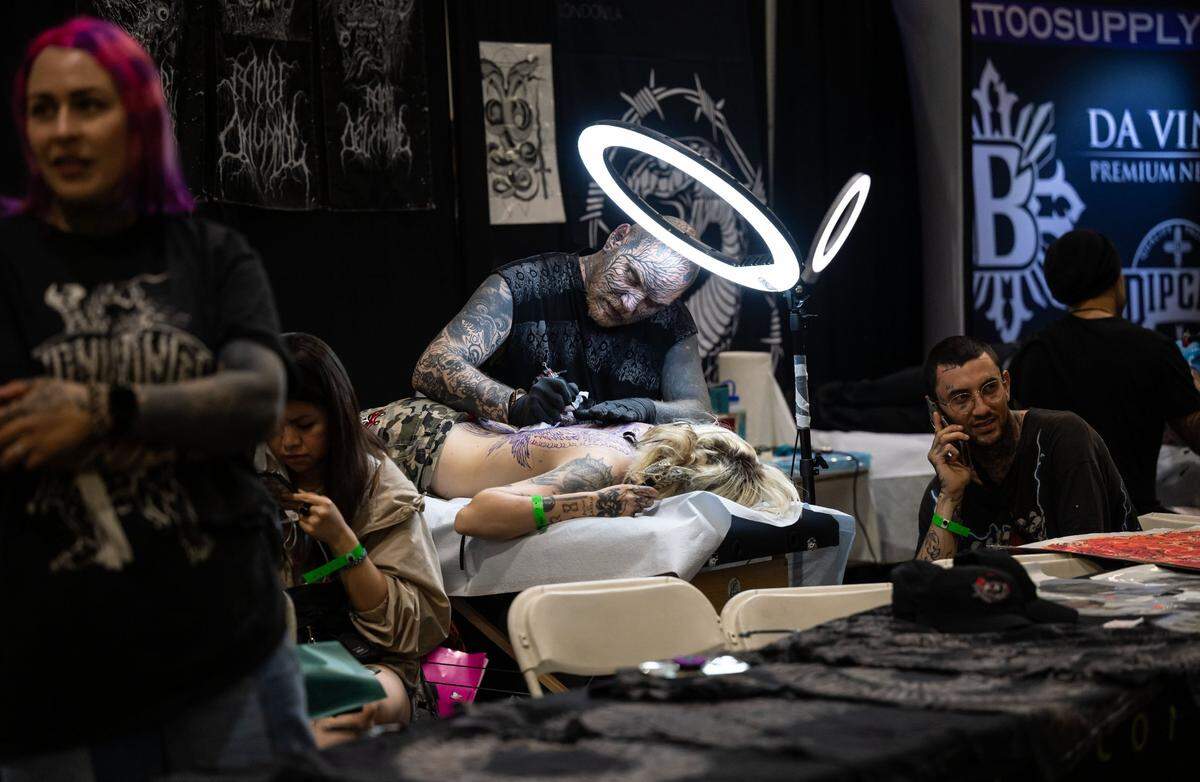 The Capitol City Classic Tattoo Convention brings together more than 300 tattoo artists from around the world to the SAFE Credit Union Convention Center in Sacramento.