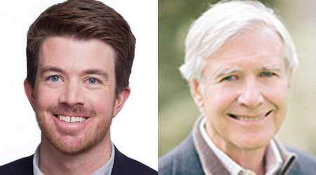 Andrew Sullivan, left, and David Beier