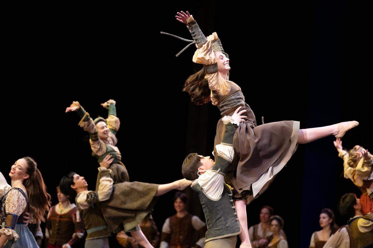 Dancers of the Sacramento Ballet perform in “Romeo & Juliet” during a dress rehearsal Wednesday.