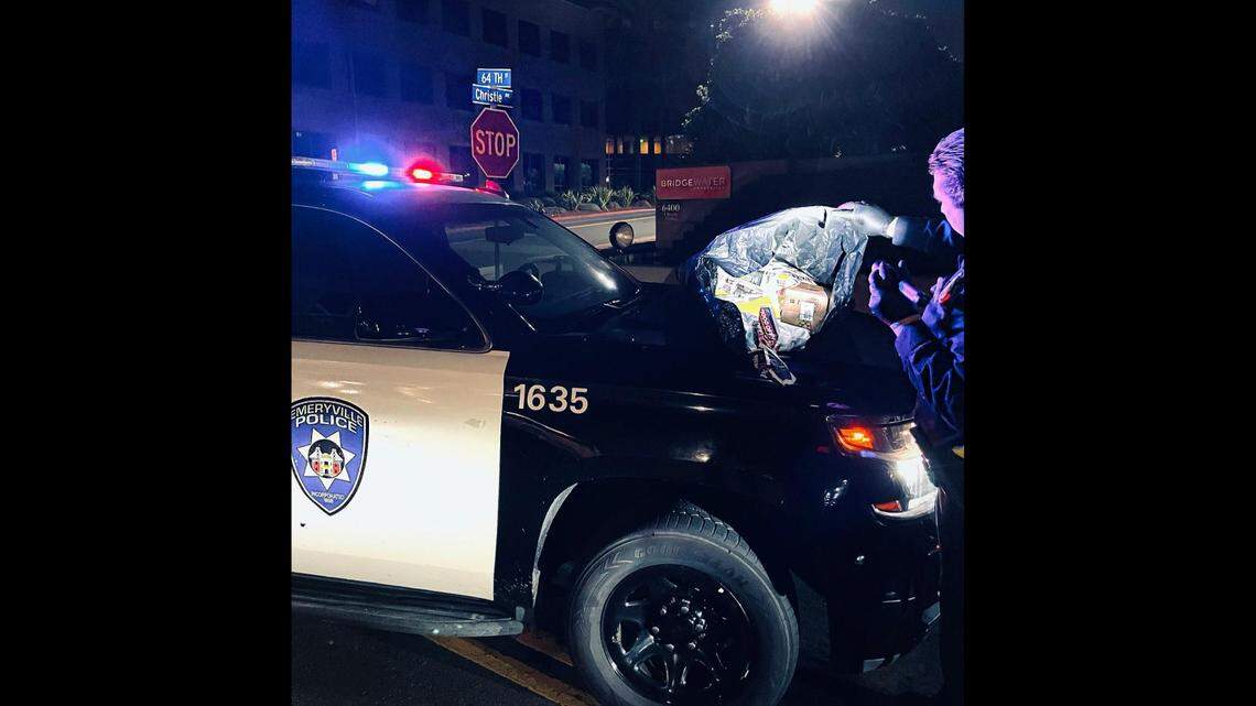 Police recovered 37 pounds of mail after catching an accused thief in action in California, officials said. (Photo from Emeryville Police Department)