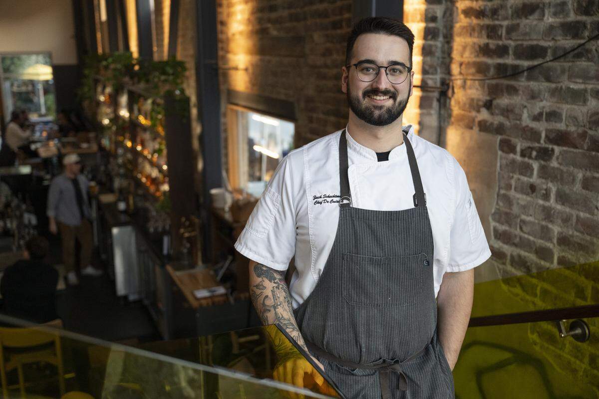 Zach Schechtman, Good Neighbor’s executive chef, poses for a portrait at the Sacramento restaurant on Thursday, Jan. 29, 2026.