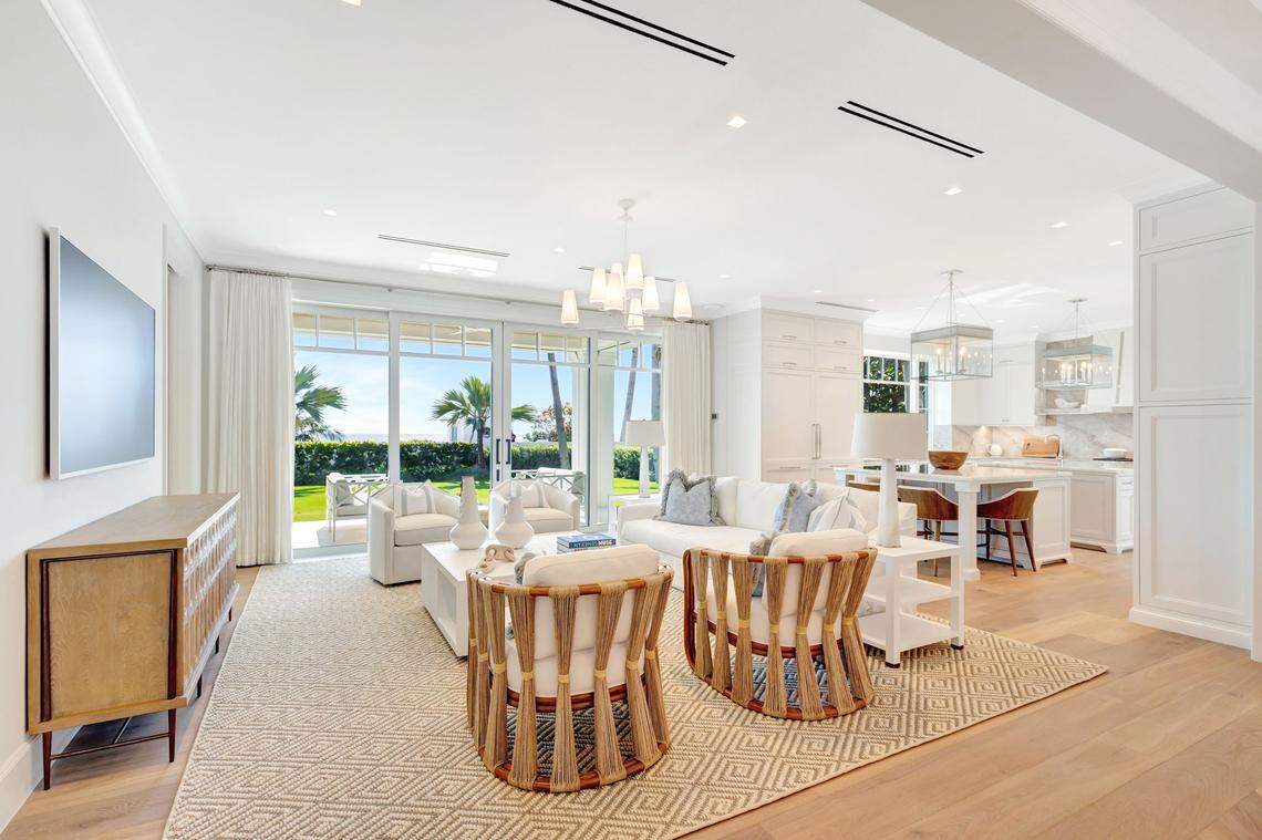 Eight bedrooms and 15 bathrooms, the estate sits at 1540 S. Ocean Blvd. in Palm Beach, Florida.