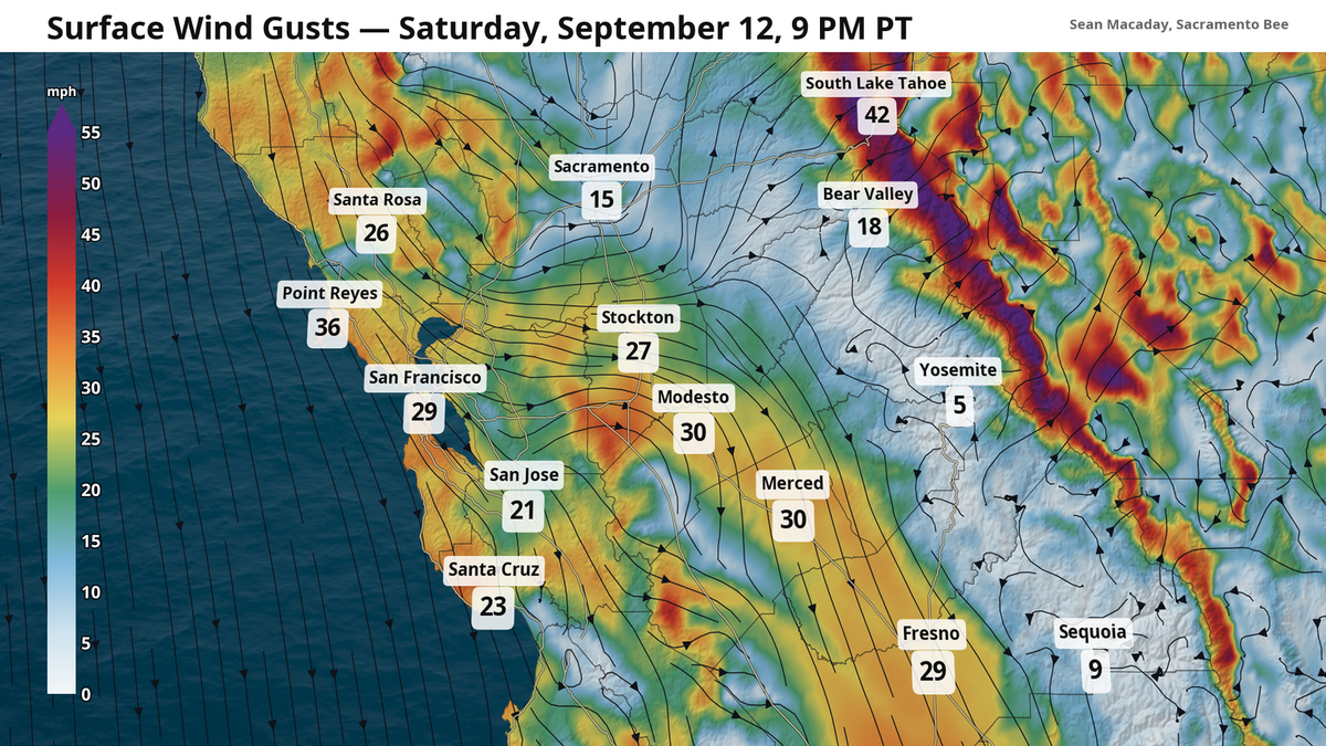 Sudden cooldown to bring strong wind gusts to Fresno, Modesto. When and where