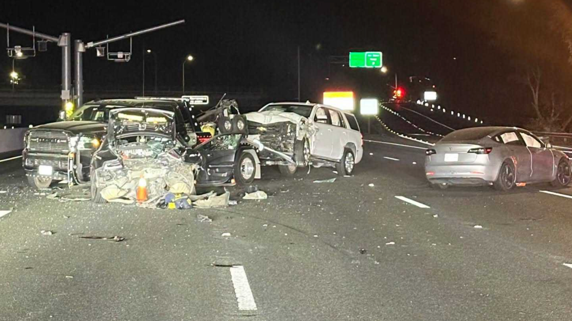 CHP officers injured in Fairfield when Sacramento man in Tesla hits their vehicle