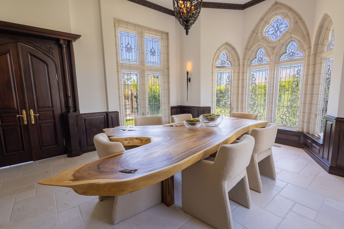 Hitting like a Five Finger Death Punch chord, the home may be the most talked-about listing in Vegas.