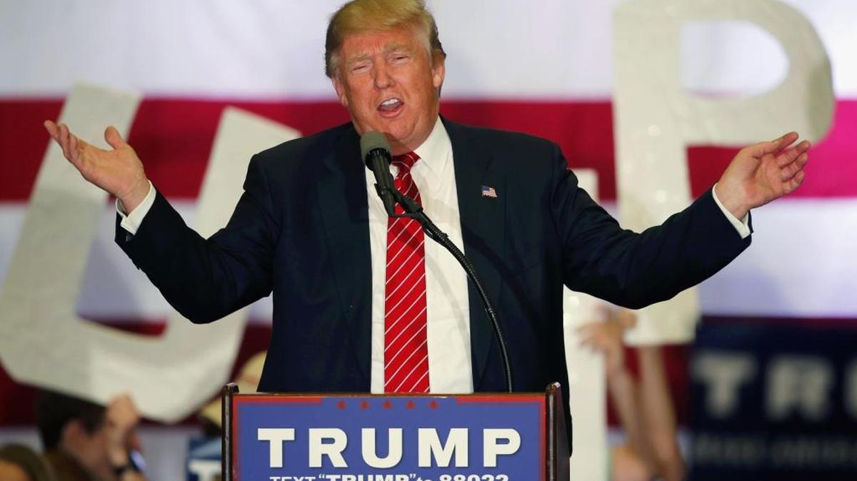 In this March 4, 2016 file photo, Republican presidential candidate Donald Trump speaks at a campaign rally in New Orleans.