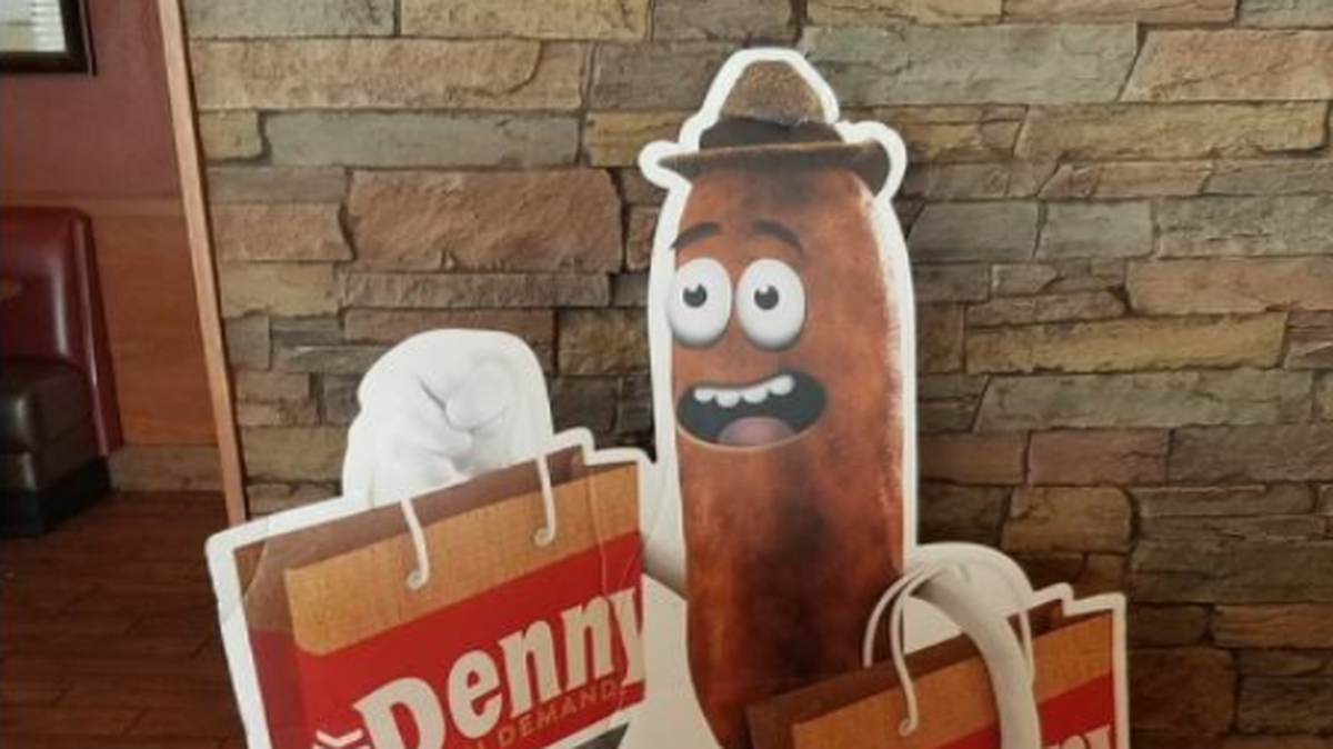 Social media has discovered Denny’s sausage mascot, actually introduced in 2014, and the comparisons are, well, unflattering.
