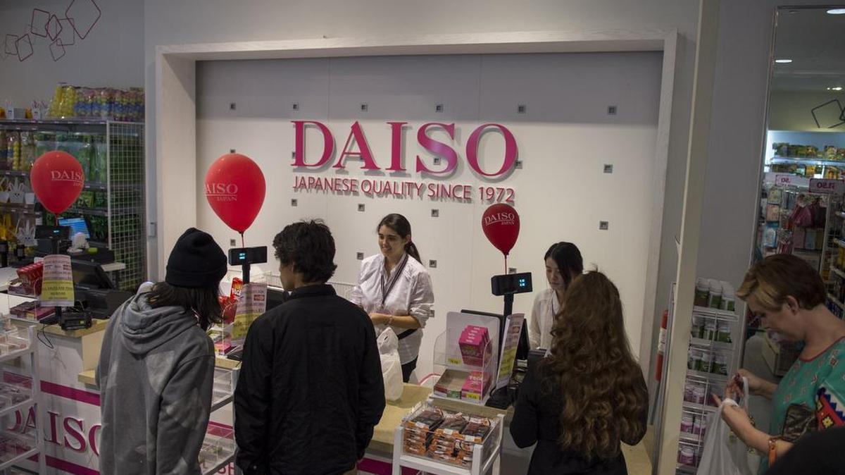 Sabrina Sarai checks out a customer at Daiso Japan, the worldwide Japanese dollar shop, on Tuesday, March 8, 2016, at the Westfield Galleria Mall in Roseville.
