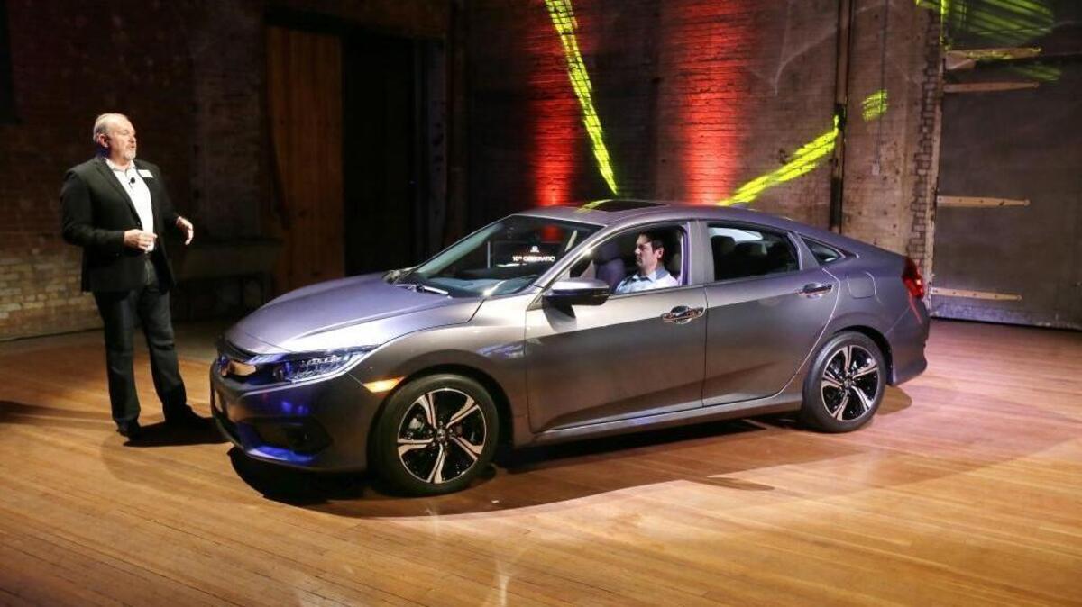The Honda Civic was the top-selling new auto in California last year, followed by the Honda Accord and Toyota Prius.