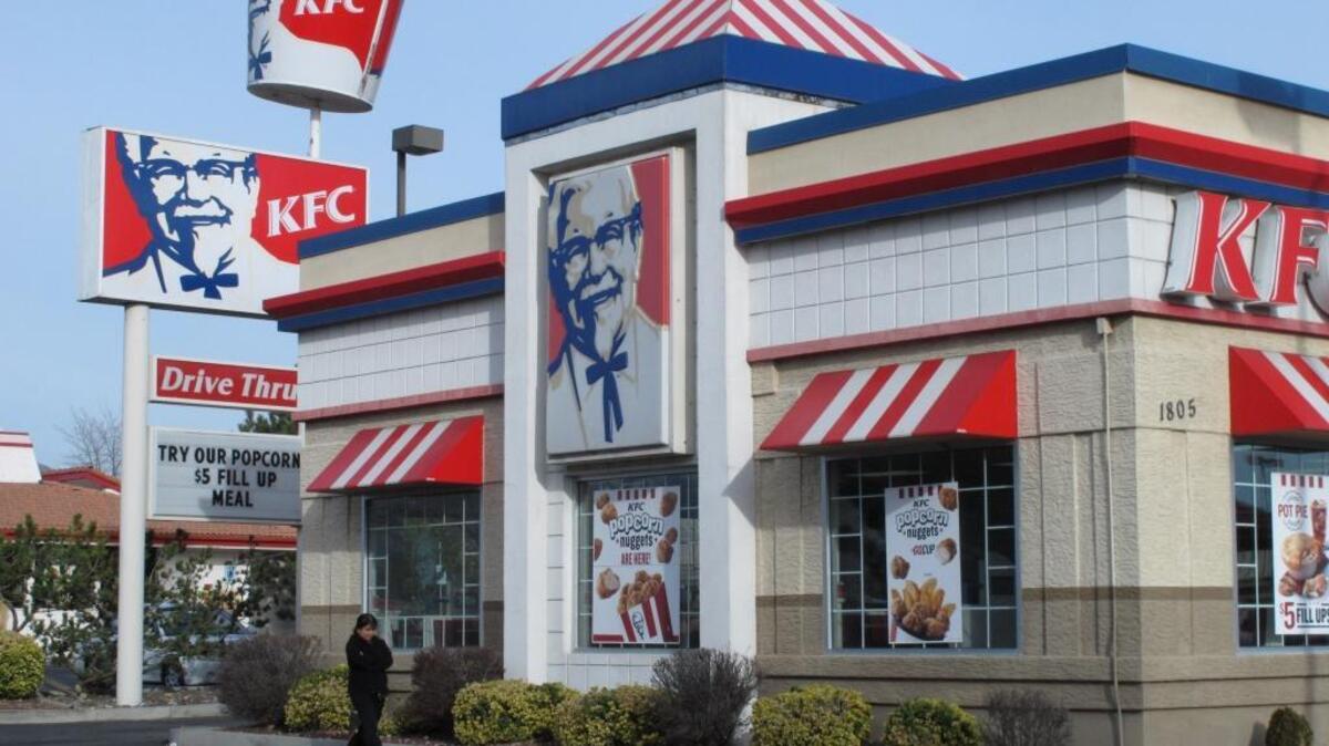 A KFC restaurant is seen in Reno. The fast-food chain announced its first Filipino colonel Monday, hiring veteran actor Ronaldo Valdez to play the role.