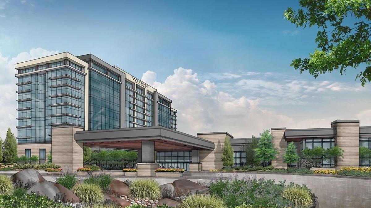 A conceptual drawing of the Wilton Rancheria casino planned for Elk Grove near Highway 99.