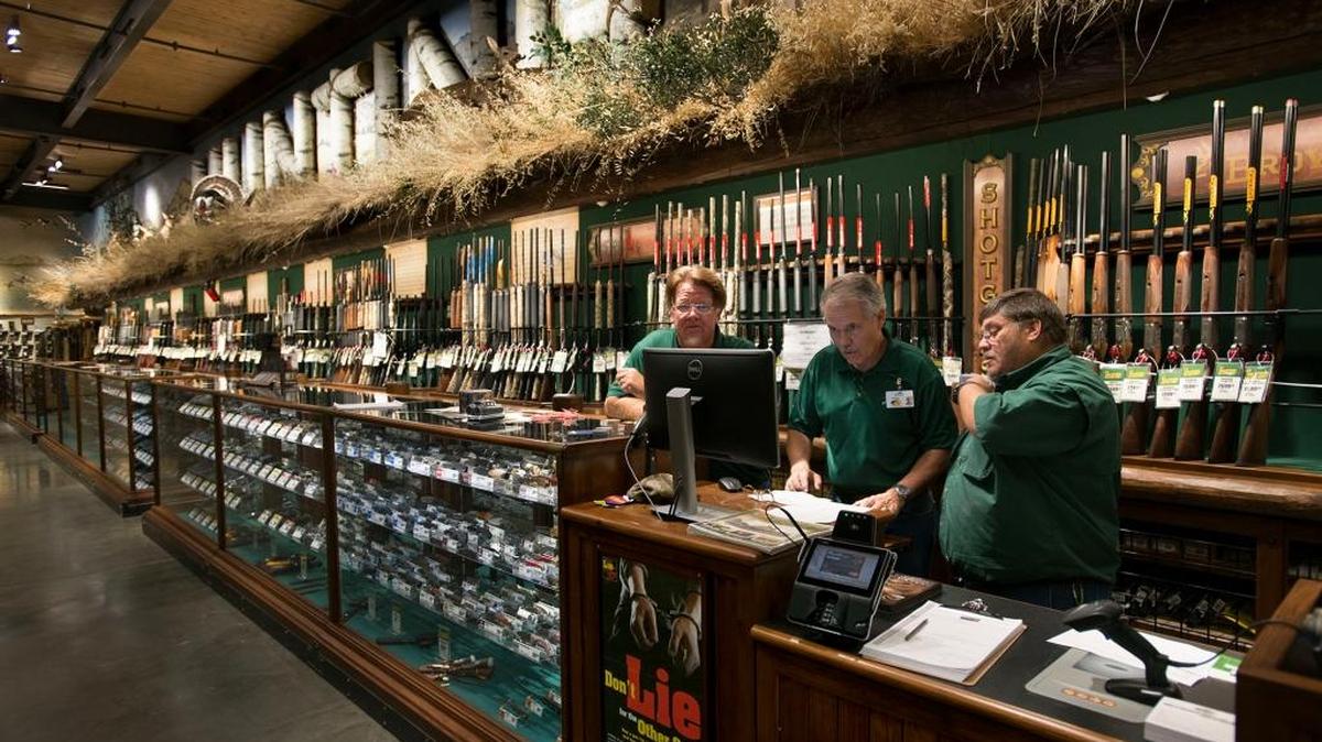 
A large assortment of guns is available at the new Bass Pro Shop in Rocklin.
