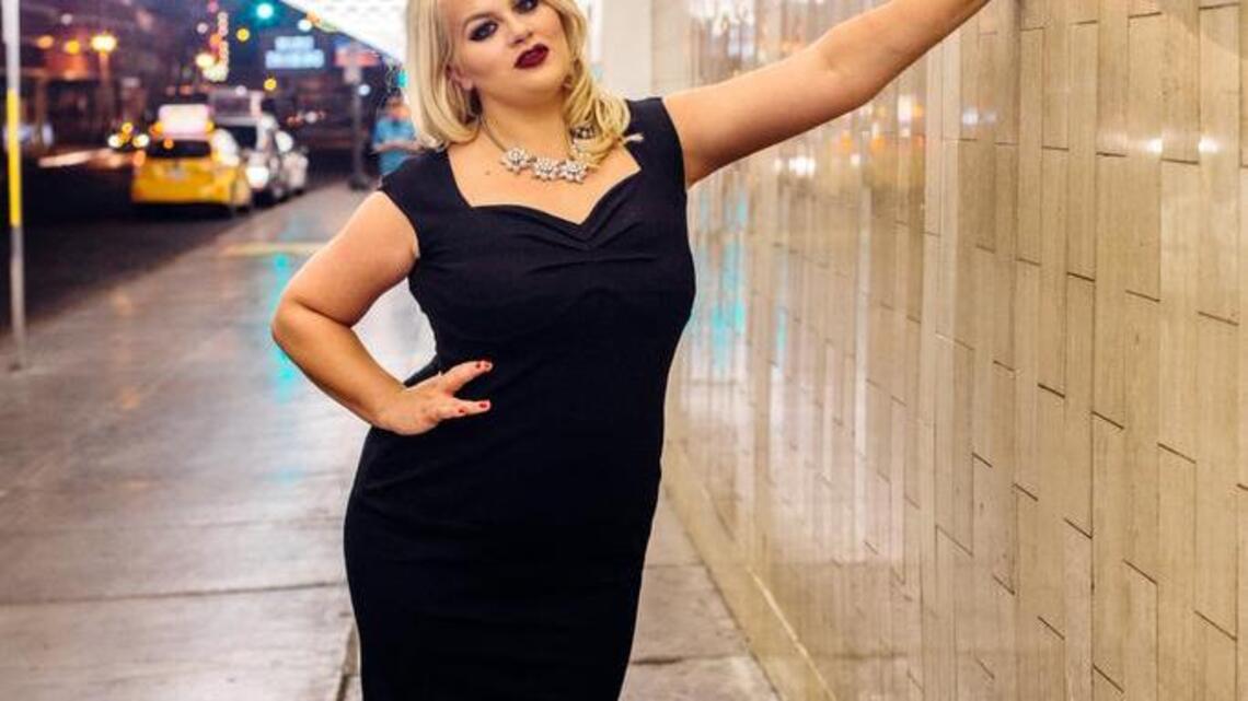 Designer still can’t sew, but her little black dress is now being sold