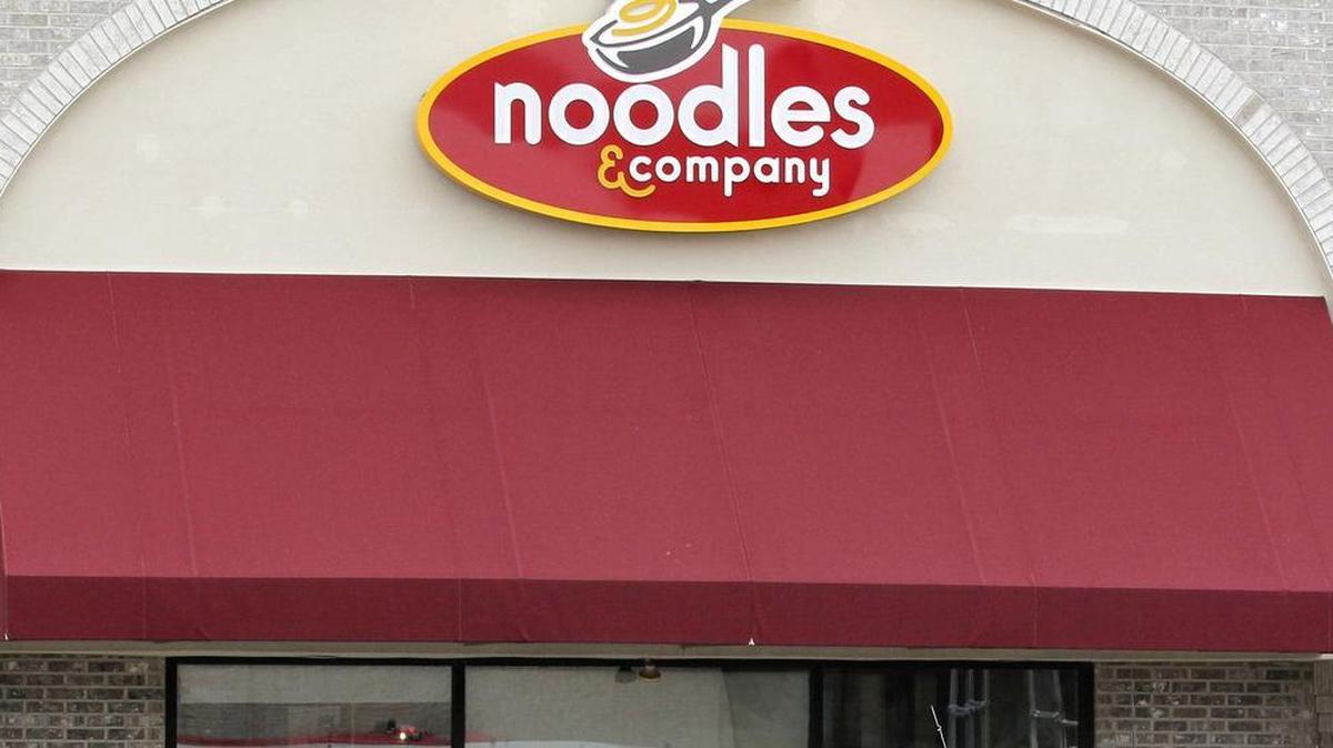 A Noodles & Company storefront in Olathe, Kan. One of 16 store closures nationwide occurred last week in Sacramento.