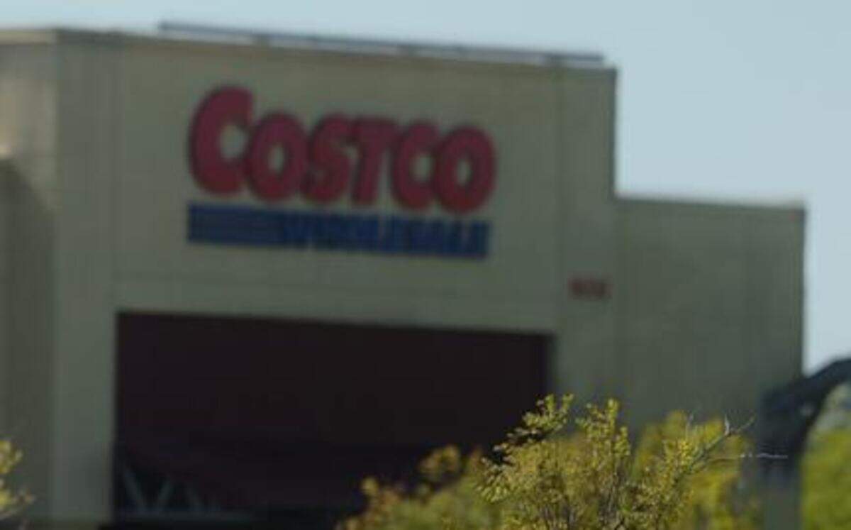 
Steve Shaffer pushes his cart with groceries from the Costco Wholesale store in Sacramento off of Highway 160. 
