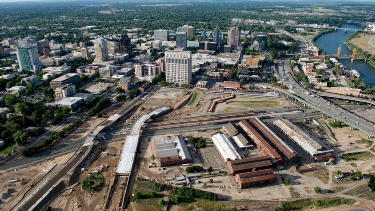 
Downtown Sacramento rail yard, photographed in April 2014, in Sacramento, Calif. has been purchased for $18.1 million by developer Larry Kelley and his partners Downtown Railyard Venture LLC, becoming the first Sacramentans to own the downtown railyard since the city’s original railroad tycoons in the 19th century.

