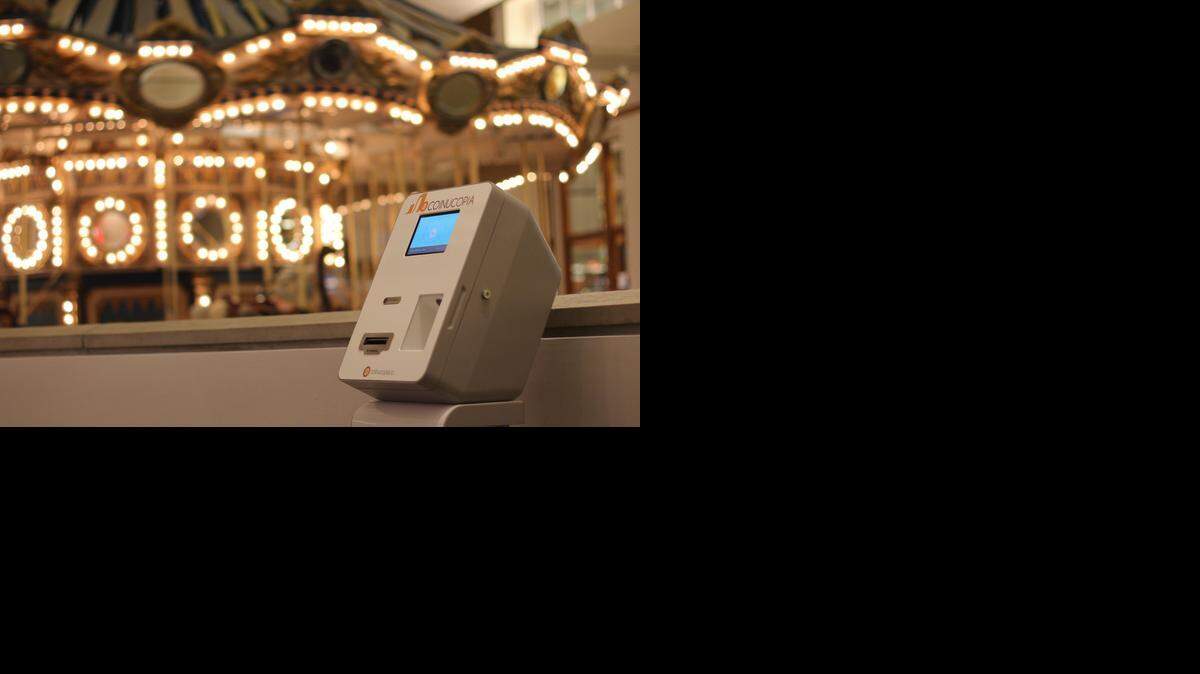 
Shoppers can use their bitcoin at Westfield Galleria mall in Roseville, using a Coinucopia machine that acts like an ATM.
