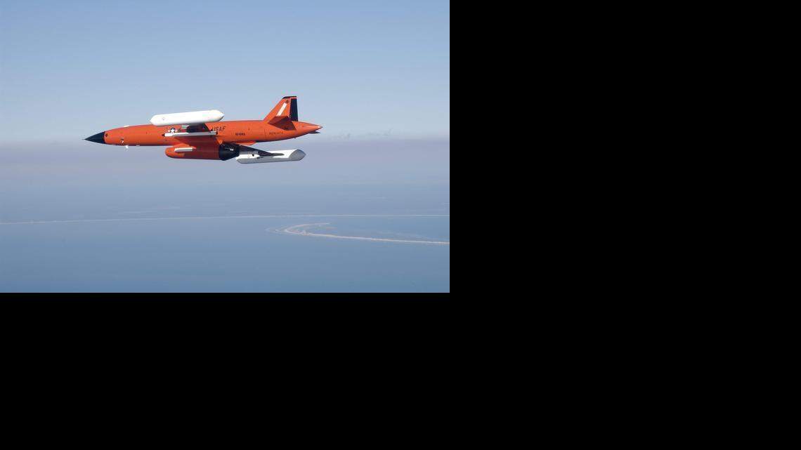 
Aerial target drone BQM-167A from Composite Engineering, Inc. The U.S. Air Force uses this type of drones for fighter traning.

