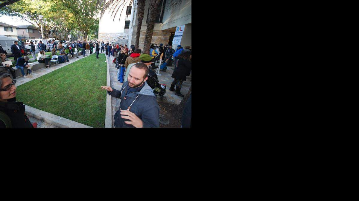 
About 150 to 200 applicants showed up by early Wednesday morning at the offices of the Capitol Area Development Authority to apply for spaces in the affordable Warehouse Artist Lofts, a new affordable arts community on R Street in midtown Sacramento.
