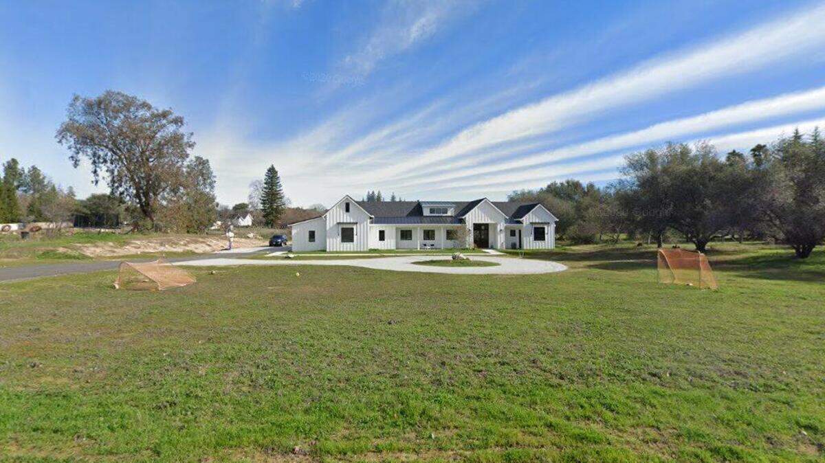 House on 6400 block of Rutherford Canyon Road