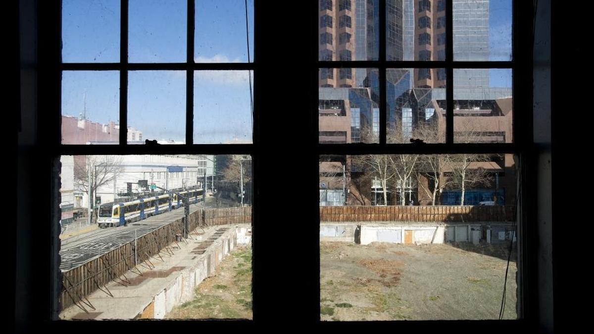 View of K Street from the former Bel-View apartments.