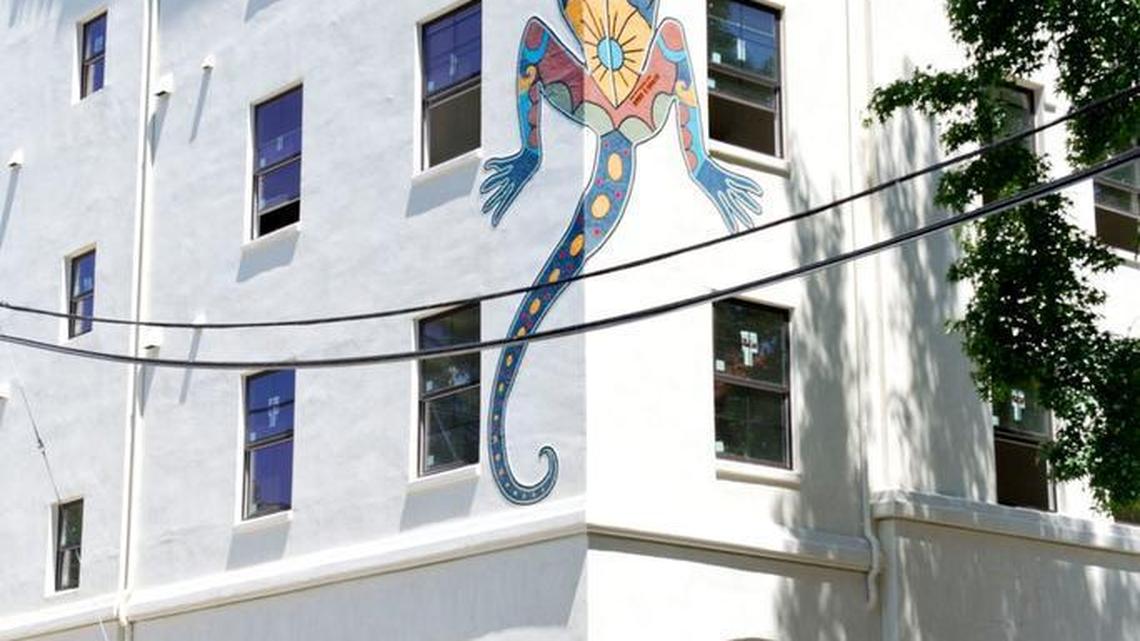 This apartment complex built on state-owned land near 16th and O streets is one of the upscale projects CADA has recently completed in Sacramento’s central city.