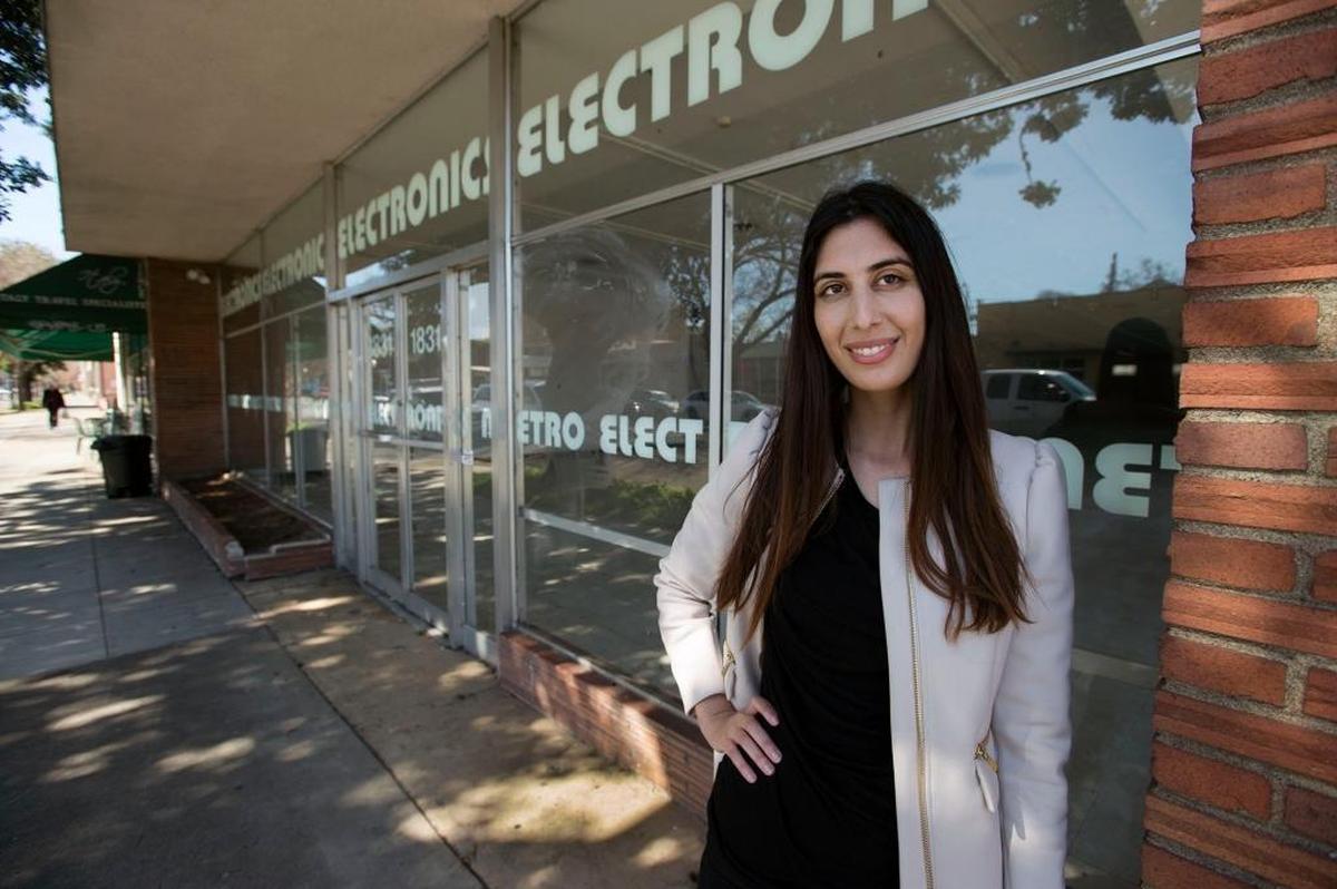 Developer Nikky Mohanna stands at the site of her 19J apartment project at 19th and J streets.