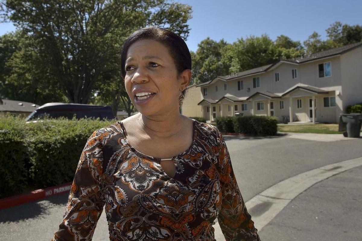 Sacramento Housing and Redevelopment Agency Executive Director La Shelle Dozier, at the Twin Rivers neighborhood in Sacramento, said the neighborhood’s current 400-plus residents, half of whom are under age 18, have a better shot at pulling out of poverty if they live among people with more means, rather than in isolation. The $300 million project has been slowly moving forward for six years.
