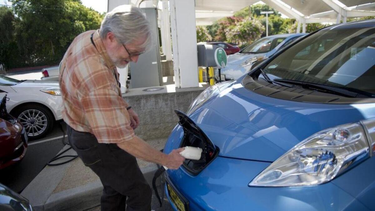 The Nissan Leaf is among vehicles eligible for California’s rebate program for green car buyers.