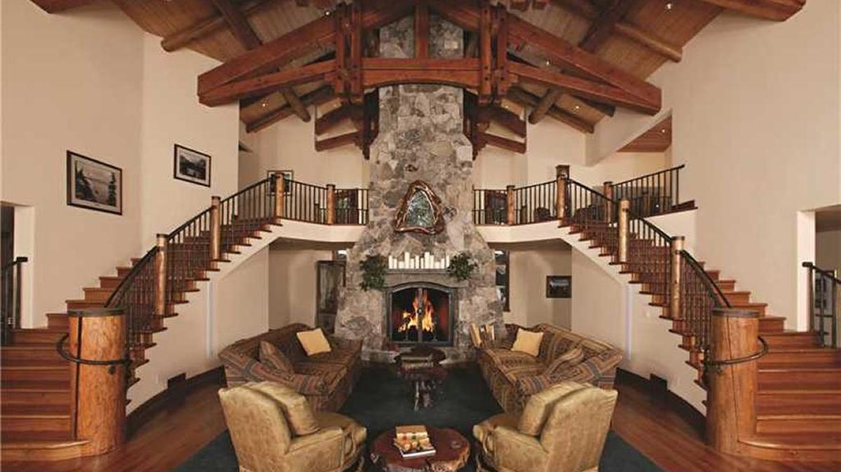 The interior of a home listed in Lake Tahoe by Trinkie Watson of Chase International.