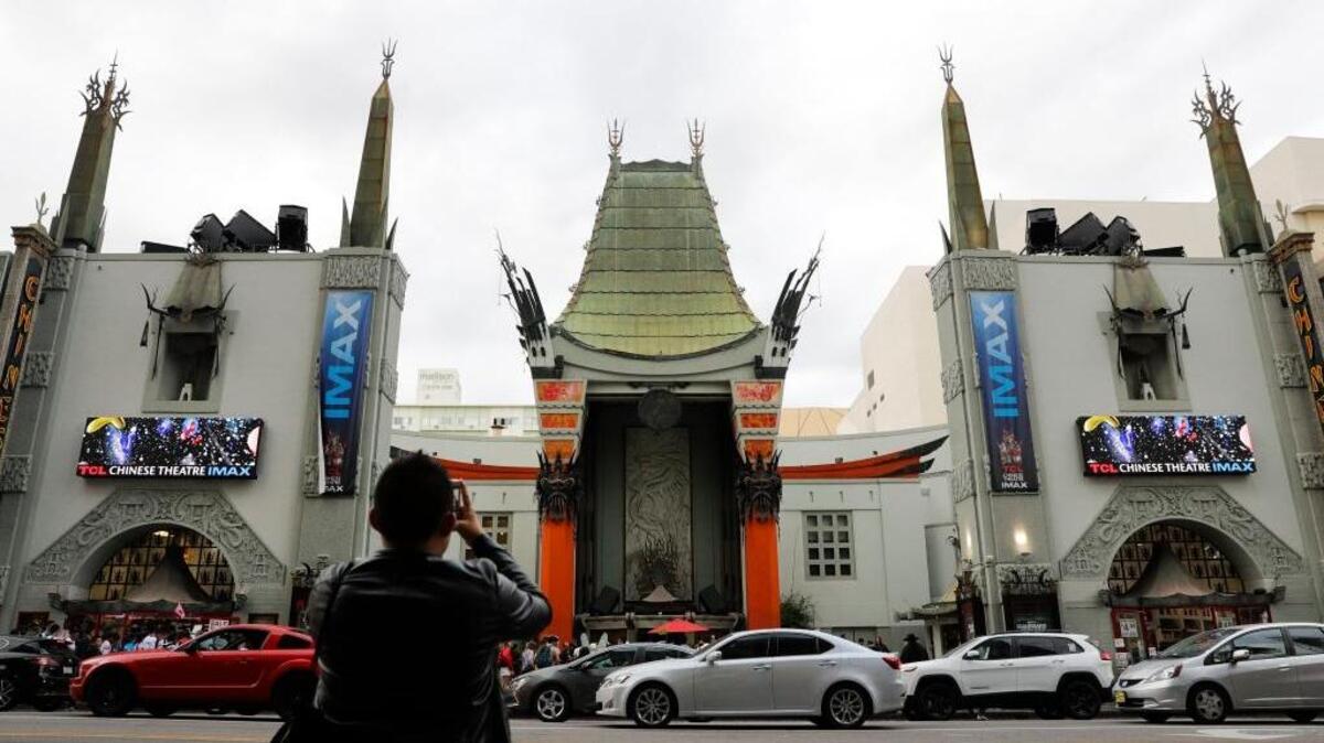 The TCL Chinese Theatre is seen in Hollywood. Moviegoers now have the option to see a movie every day at most theaters for about $10 a month.