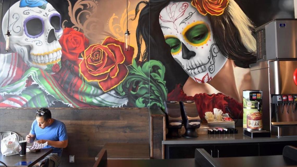 Interior of a Chronic Tacos restaurant.