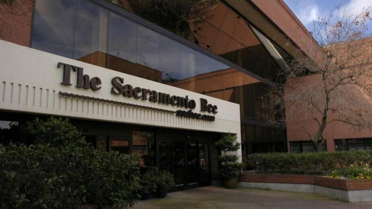 The Sacramento Bee building where McClatchy headquarters are located in Sacramento, Calif.