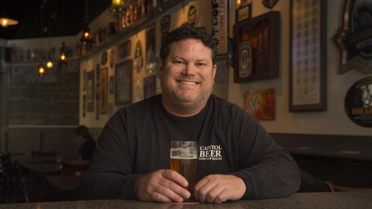 Ken Hotchkiss at his beer bar, Capitol Beer & Taproom, known as one of the best places to find exciting and ever-changing beer lists in Sacramento.
