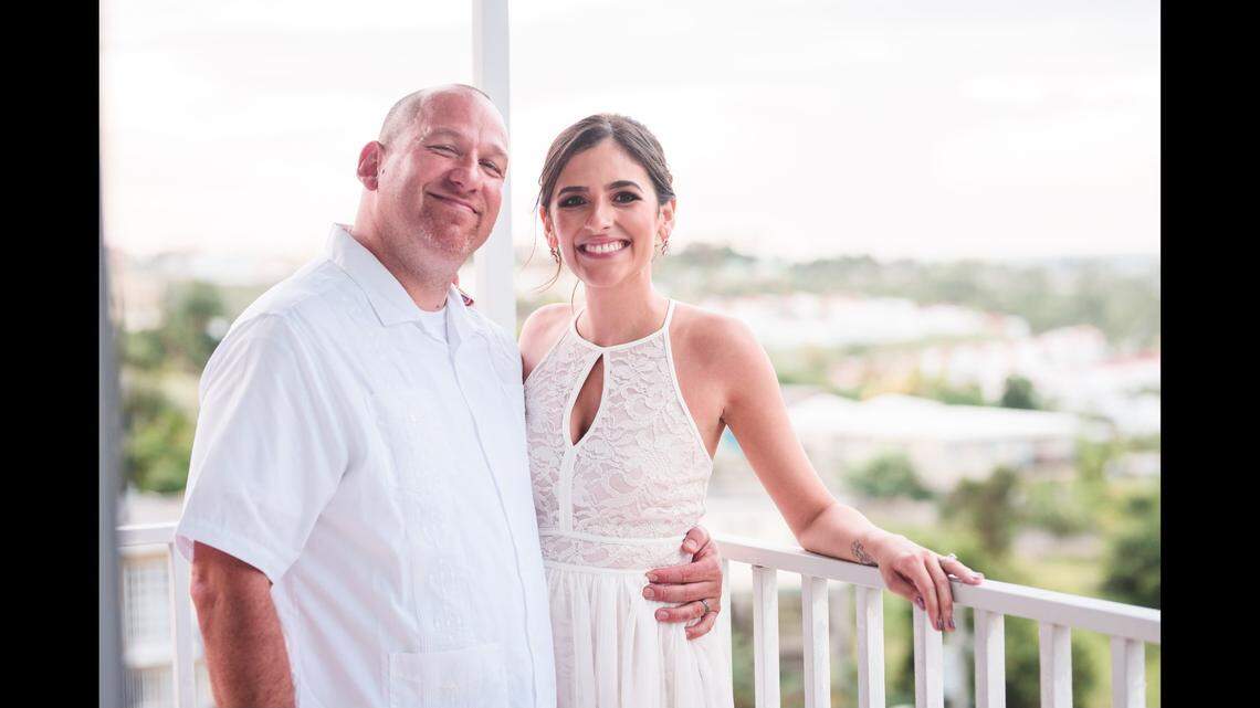 Wesley Whalen is pictured with his wife, Chanel Whalen.