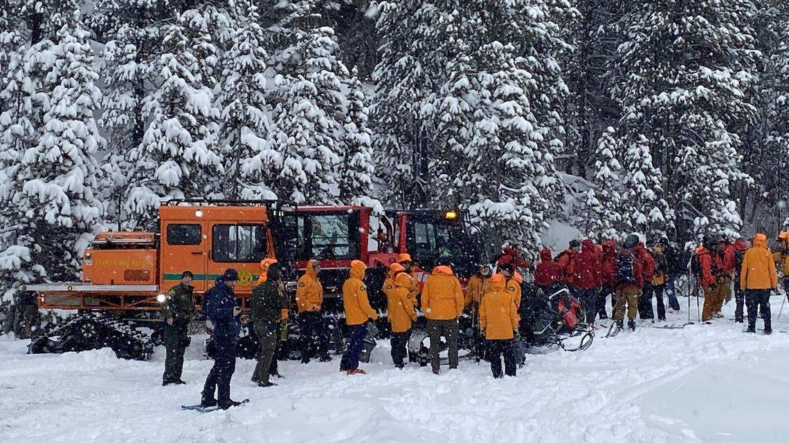 Three hikers were rescued Jan. 3 near Basin Peak in the Tahoe National Forest after getting lost in a snowstorm the day before, rescuers said.