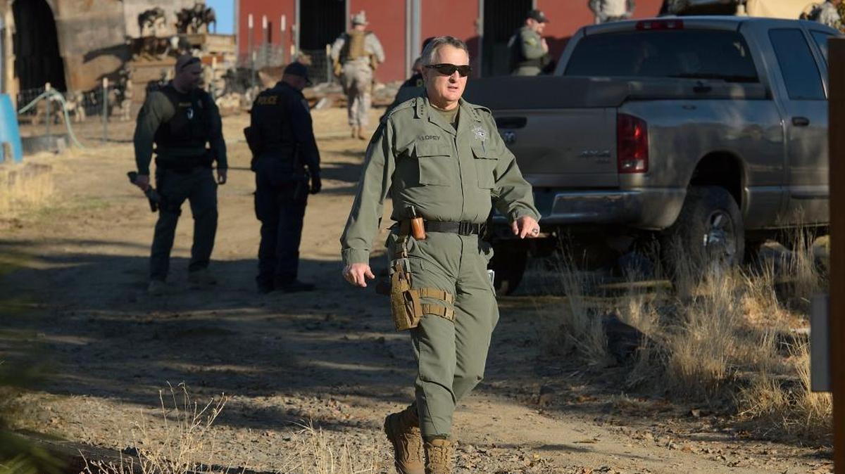 Siskiyou County Sheriff Jon Lopey during a raid on an illegal cannabis cultivation in northern Siskiyou County on Thursday, October 26, 2017. Siskiyou County Sheriff Jon E. Lopey says his war against outlaw pot growers has escalated into a "national emergency."